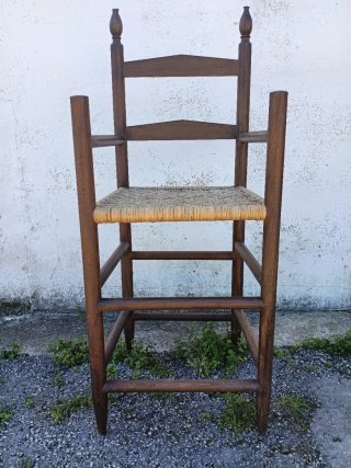 Sillón Trono Tailandés Madera y Yute