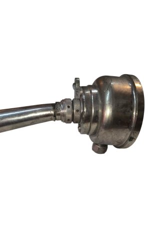 Antiguo claxon de metal para coche clasico