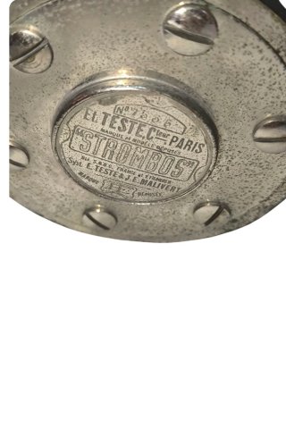 Antiguo claxon de metal para coche clasico
