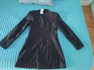 Vestido estilo americana raya diplomática