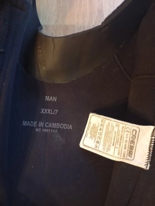 Traje neopreno Cressi submarinismo hombre
