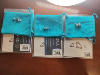 Pendientes con Moissanite