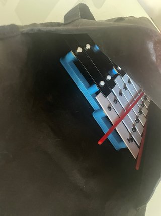 Xilófono con funda de transporte