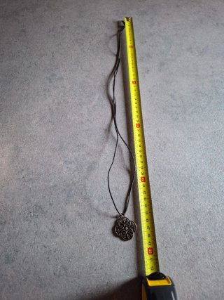 Collana etnica ciondolo fiore cordino regolabile