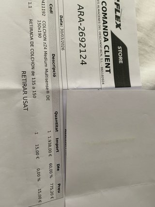 Colchón Flex FF4 150x190 - NUEVO