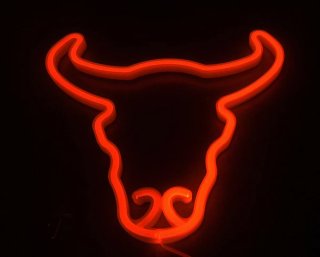 Lampada Neon LED "TORO" Rosso