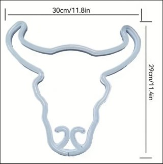 Lampada Neon LED "TORO" Rosso