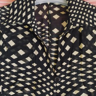 Blusa gasa Negra y Blanca
