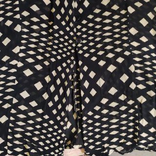 Blusa gasa Negra y Blanca