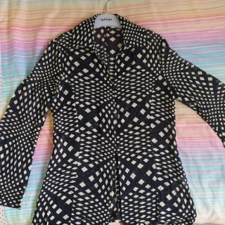 Blusa gasa Negra y Blanca