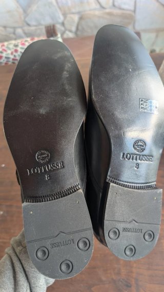 Zapatos Lottusse Negros Hebilla Doble