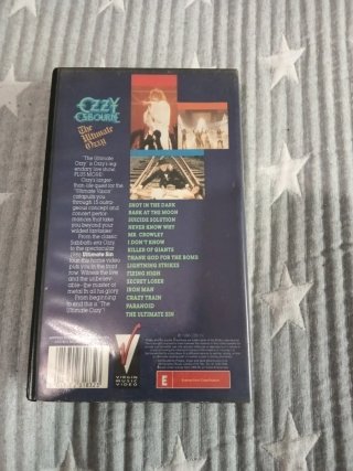 VHS Ozzy Osbourne The Ultimate Ozzy