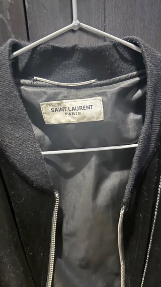 Saint Laurent Jacket Chaqueta Negra Diamantes