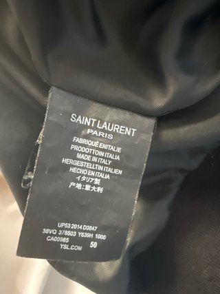 Saint Laurent Jacket Chaqueta Negra Diamantes