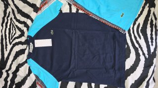 Conjunto Lacoste Hombre Azul Marino y Turquesa