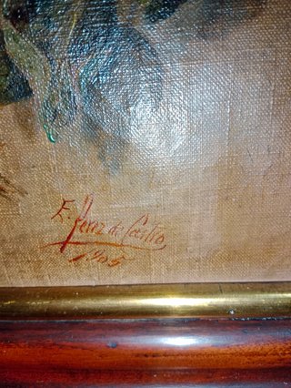 Cuadro óleo firmado y fechado