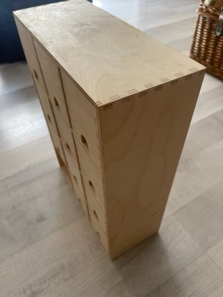 Caja organizadora de madera Ikea