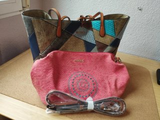 Bolso Desigual patchwork multicolor