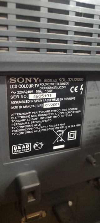 Televisor Sony Bravia Negro