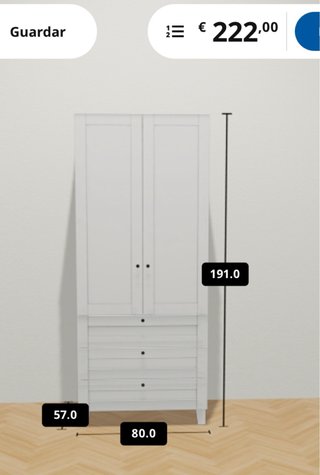 Armario Platsa Blanco