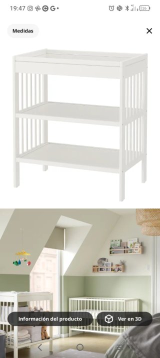 Cambiador Ikea Blanco