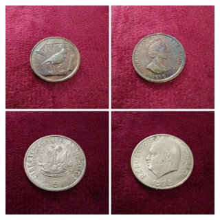2 Monete: Isole Cayman e Haiti