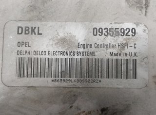 Centralita motor uce opel 09355929 astra g 453242