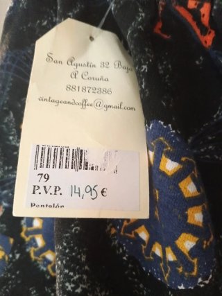 Pantalón vintage estampado