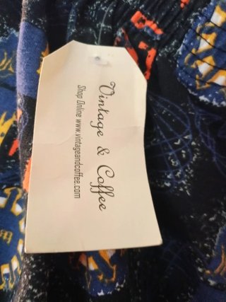 Pantalón vintage estampado