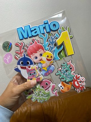 Topper Tarta Personalizado Zoe y 3
