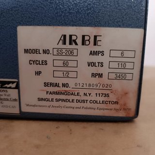 Pulidora ARBE Profesional Joyería Motor 1/2 HP