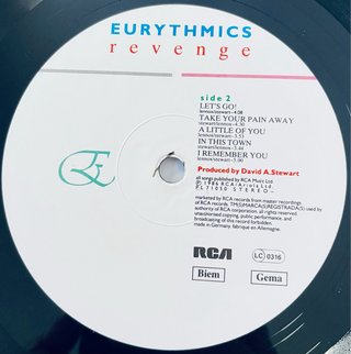 Eurythmics - Revenge | Vinilo LP