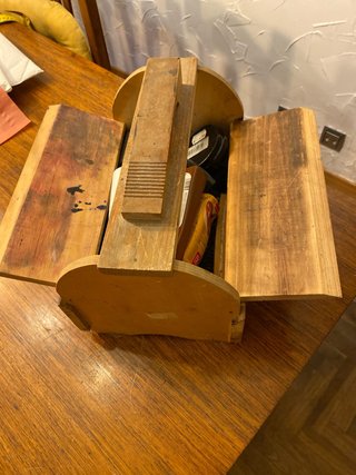 Caja Limpiazapatos Madera