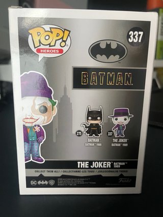 Funko Pop The Joker 337 Chase Batman 1989 Mint