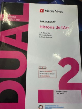 Història de l'Art, Batxillerat 2, Dual Llibre d...