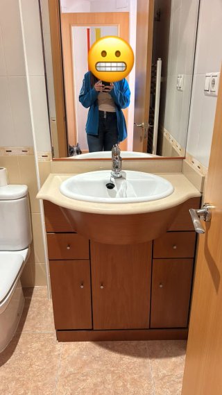 Mueble de baño completo madera