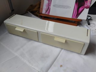 Estante Organizador Beige y Blanco