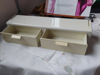 Estante Organizador Beige y Blanco