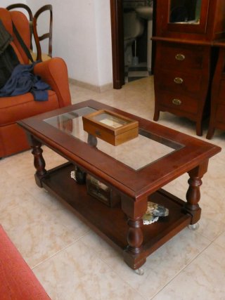 Muebles de Salón Clásico Madera Caoba