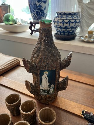 Garrafa Cortiça C/ Copos Jacinta Francisco