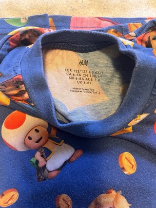 Camiseta infantil Mario Bros