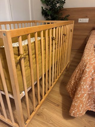 Cuna Sniglar Madera Natural