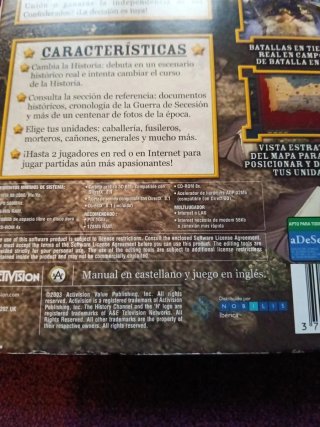 Juego PC Civil War: The Game Activision