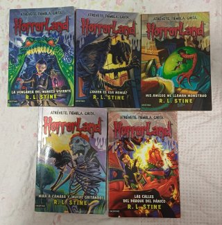 Libros Horrorland 1,6,7,8 y 12