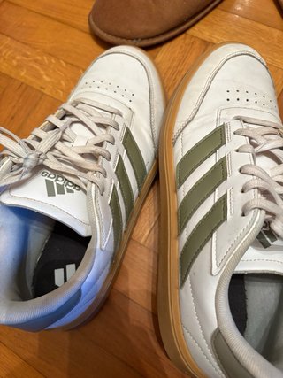 Zapatillas Adidas Niño Blancas y Verdes