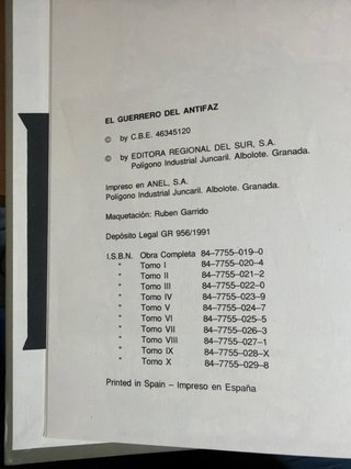 El Guerrero del Antifaz - Colección 10 tomos