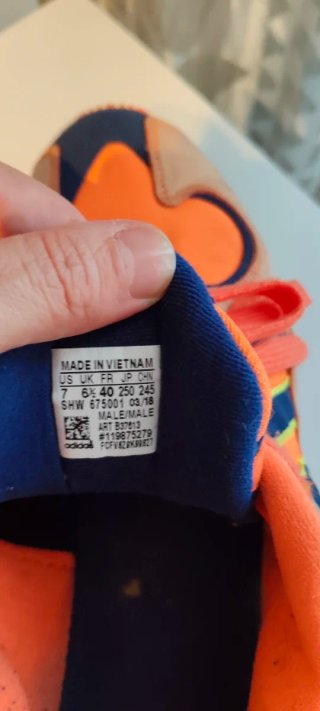 Zapatillas Adidas Mujer Naranja y Azul