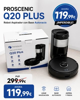 Robot Aspirador Proscenic Q20 Plus WiFi