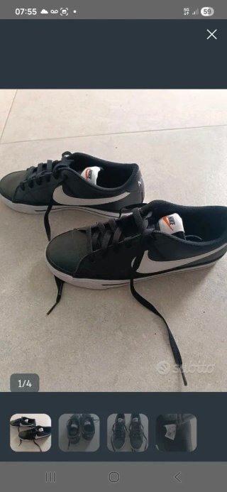 Scarpe Nike N.40 usate 2 volte
