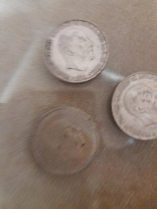 Lote 3 monedas 100 Ptas Franco plata